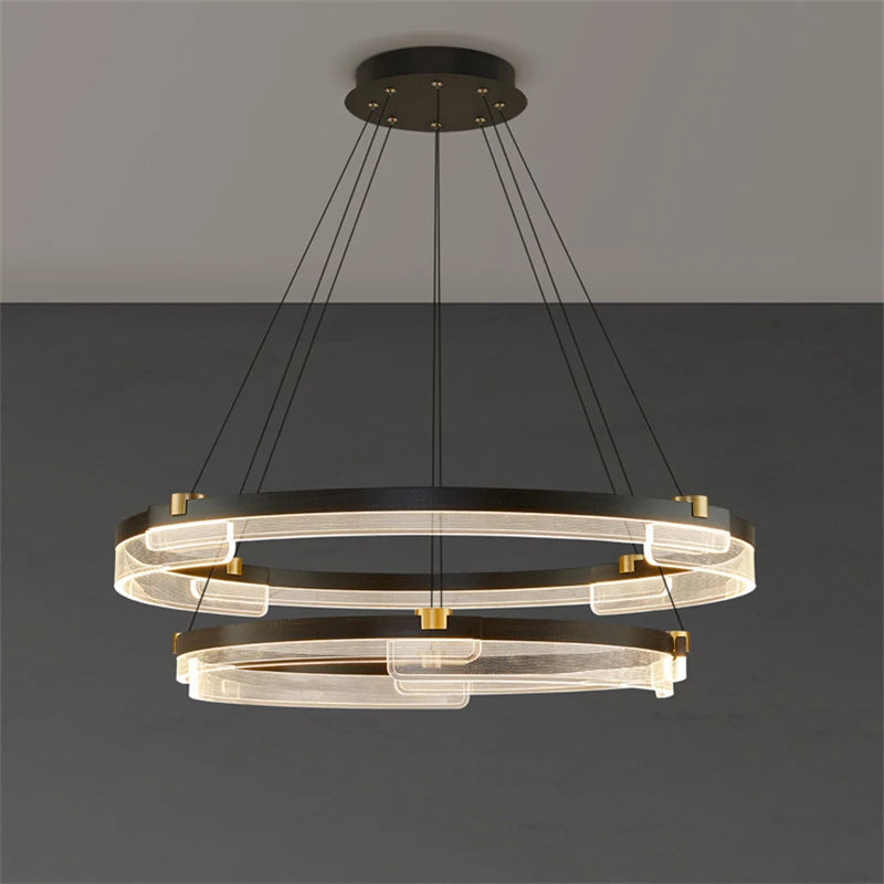 Modern minimalist LED chandelier for home decoration and lighting