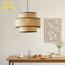 Japanese zen style decorative rattan pendant light