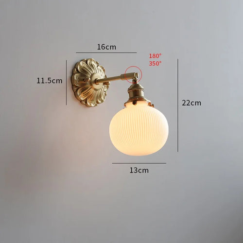 Iwhd walnut wood LED decorative nordic wall light - vue 19 sur 23