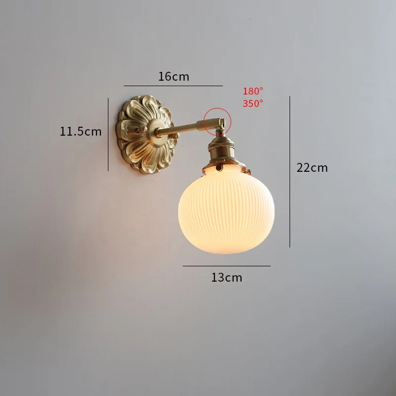 Iwhd walnut wood LED decorative nordic wall light - vue 18 sur 23