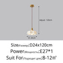 Simple pleated chandelier for interior decor soft lighting