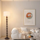 High-end wooden floor lamp for retro interior decor