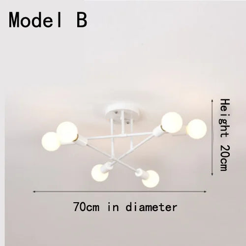 Modern classic branch ceiling light - vue 8 sur 11