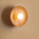 Simple nordic solid wood LED wall light