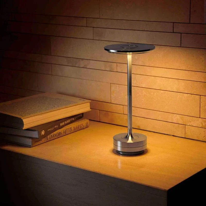 rechargeable touch led table lamp for decoration and reading - vue 3 sur 12