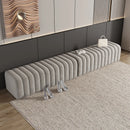 Nordic velvet bench soft and elegant footrest