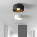 Modern LED ceiling light in metal for hotels and hallways