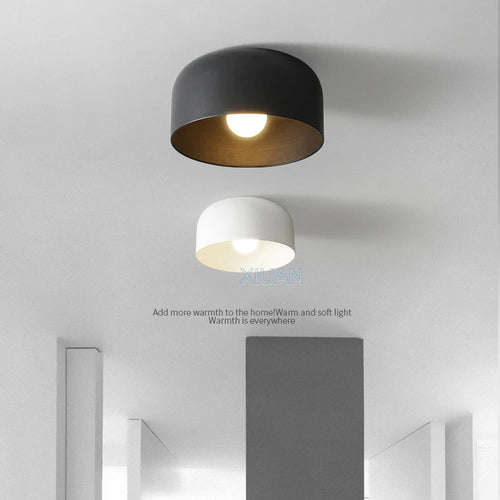 Modern LED ceiling light in metal for hotels and hallways - vue 2 sur 8