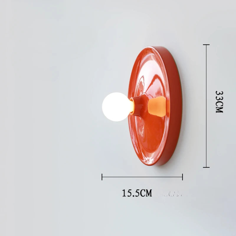 Bauhaus UFO art galvanised LED wall light decoration - vue 11 sur 14