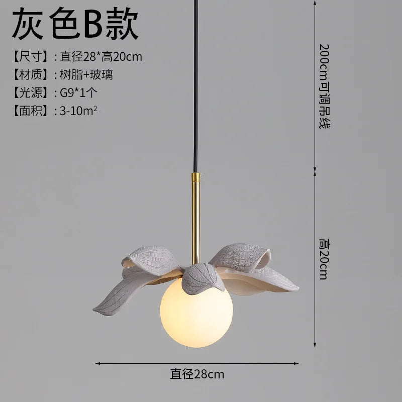 modern resin pendant light for elegant interior decoration - vue 21 sur 22