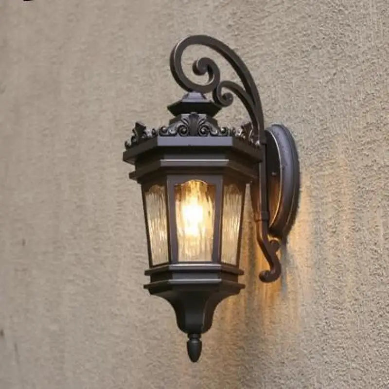 Waterproof outdoor aluminium wall light for garden