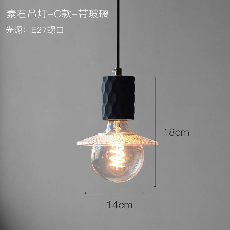 Nordic industrial pendant light for modern interiors - vue 8 sur 13