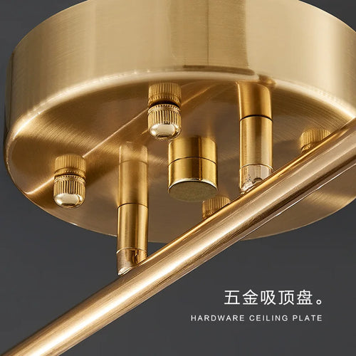 Modern luxury crystal LED ceiling light for indoor decoration - vue 6 sur 9