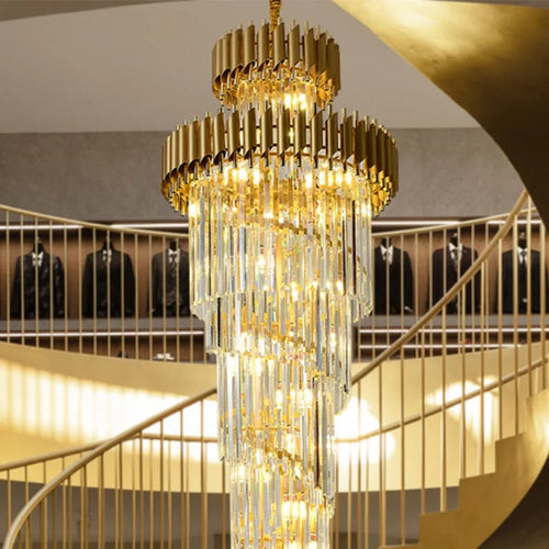 Modern crystal chandelier for elegant and bright interior decor - vue 5 sur 6