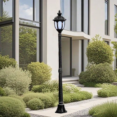 Waterproof aluminium outdoor garden lamp post - vue 5 sur 8