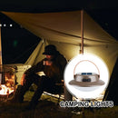 Rechargeable solar LED camping lamp 3 modes waterproof portable