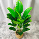 Decorative artificial palm leaf plant for garden and outdoor