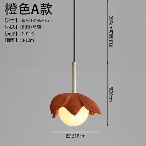 modern resin pendant light for elegant interior decoration - vue 14 sur 22