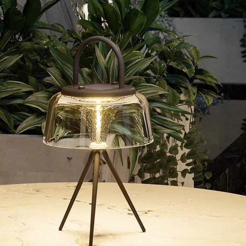 Portable waterproof solar acrylic outdoor table lamp - vue 2 sur 6