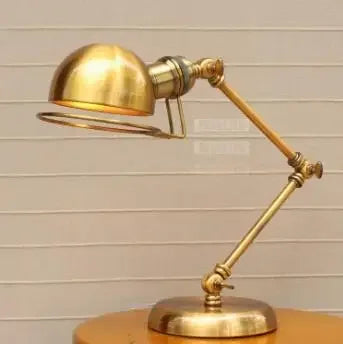 Retro bronze table lamp in American style decorative