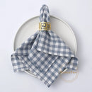 Gingham cotton table napkin small check kitchen