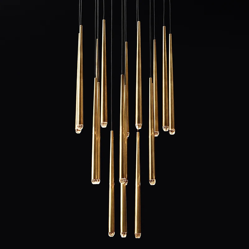 Nordic postmodern LED crystal chandelier pendant light