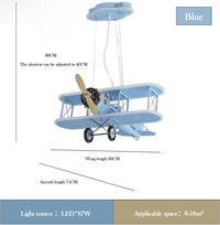 Creative helicopter airplane chandelier for modern children's room