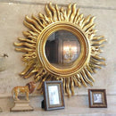 sun apolo art designs gold silver decorative wall mirror