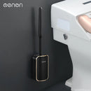 Luxury wall-mounted toilet brush quick cleaning bathroom accessories