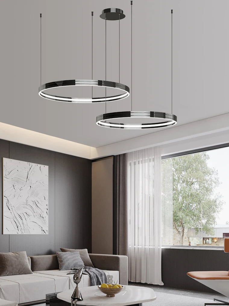 Modern metal chandelier for elegant indoor lighting