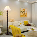 High-end wooden floor lamp for retro interior decor
