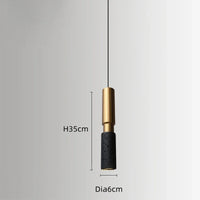 High-end creative industrial stone chandelier