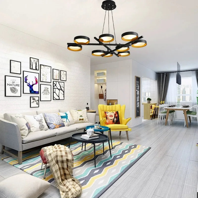 Modern Nordic Italian chandelier for bright interiors
