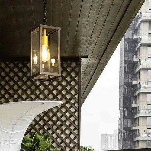 Waterproof retro pendant light for decorative outdoor lighting - vue 5 sur 8
