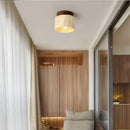Minimalist stone ceiling light for a calming atmosphere