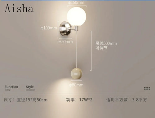Retro medieval style LED wall light for interior decoration - vue 7 sur 9