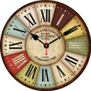 retro silent wall clock for modern home decor