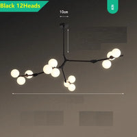 Post-modern molecular glass pendant light for elegant interiors