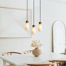 Creative marble and jade pendant light for interiors