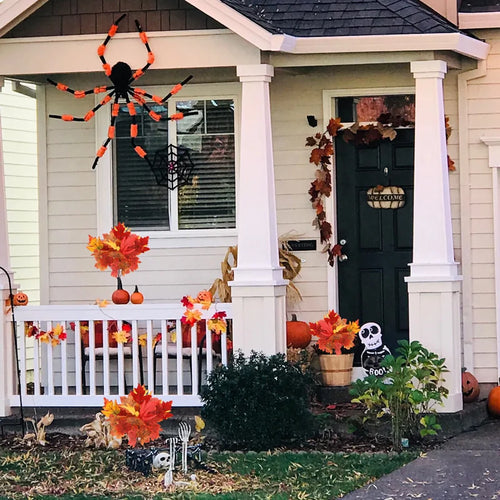 Artificial maple leaves for autumn and Halloween decoration - vue 6 sur 12