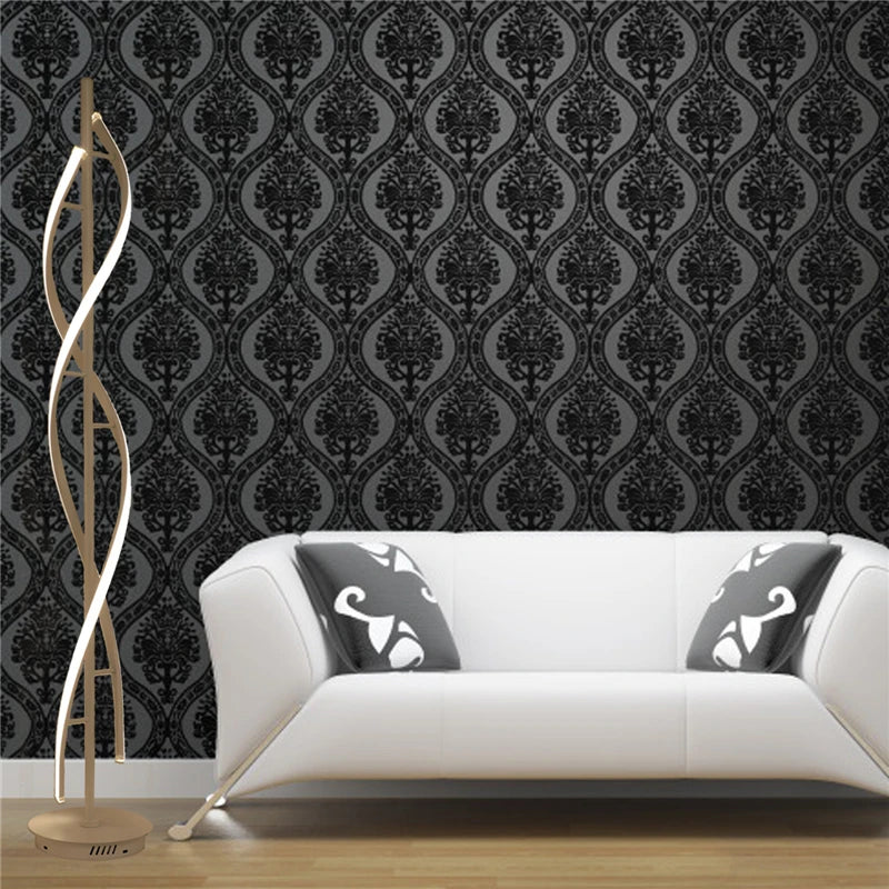 Modern nordic design acrylic LED floor lamp - vue 5 sur 10
