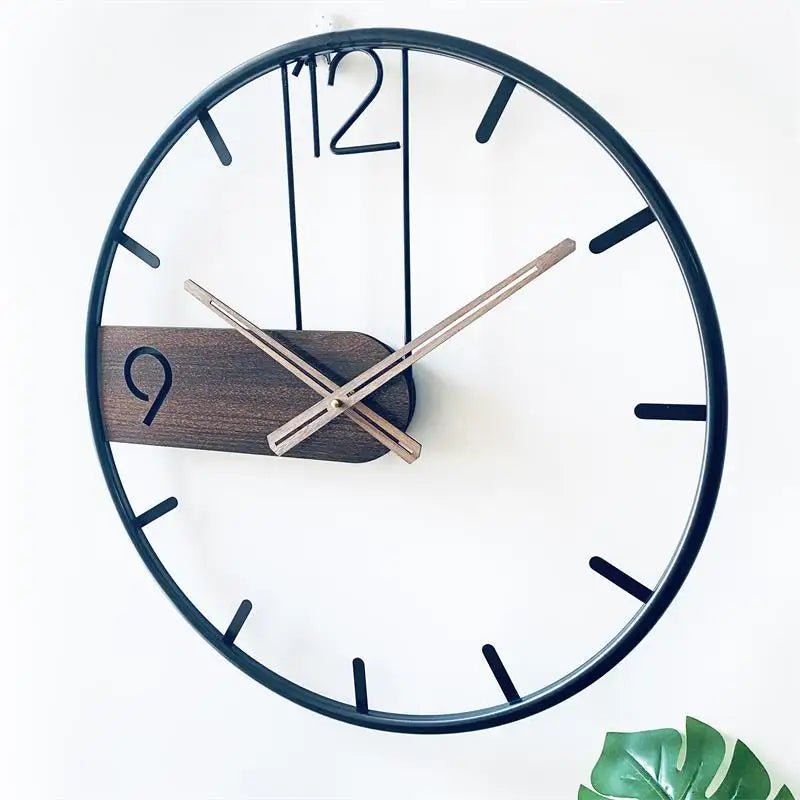 Nordic design creative iron hanging clock - vue 4 sur 4