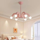 Metal chandelier in art deco style