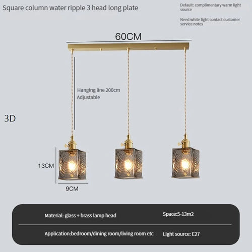 Vintage pendant light with switch and crystal glass shade - vue 8 sur 22