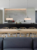 Japanese fabric LED chandelier for interior decoration