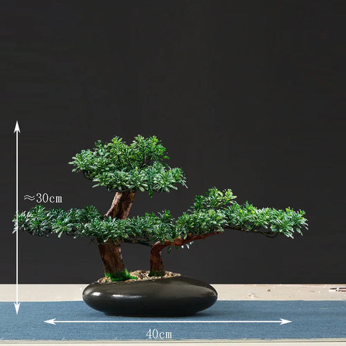 Artificial bonsai tree for indoor decoration and landscaping - vue 27 sur 36