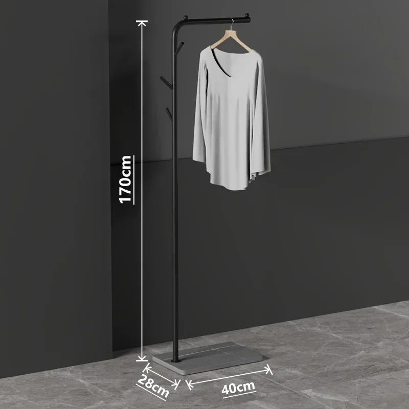 lightweight and modern Nordic clothes rack for stylish storage - vue 8 sur 41