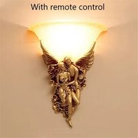 Nordic resin wall light with retro European style