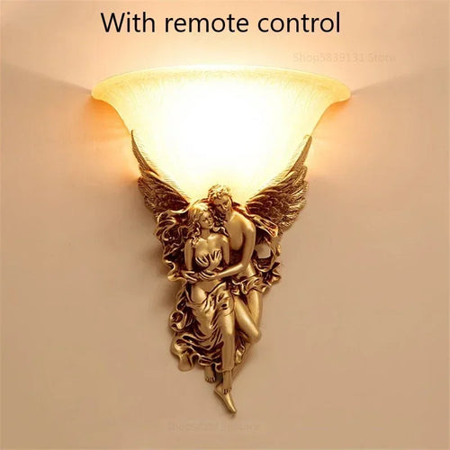 Nordic resin wall light with retro European style