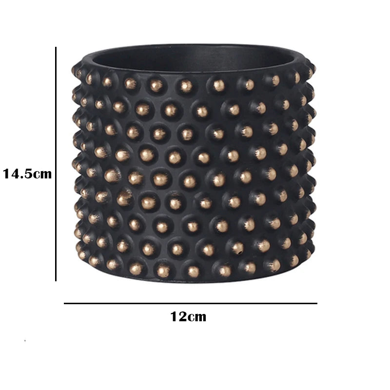 Nordic style retro cement flower pot for home decoration - vue 18 sur 33